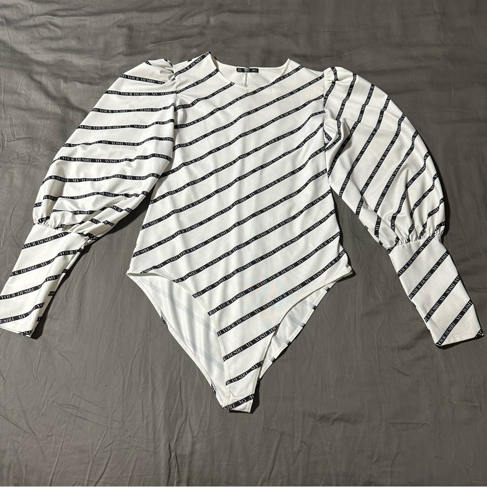 White Longsleeve bodysuit | women| size L